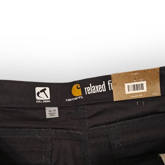 NWT Carhartt Cryder Dungaree Flex Gray Chinos Comfortable Work Pants 38/30 - Picture 5 of 9